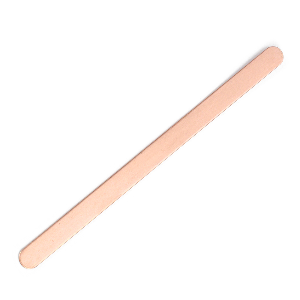 Metal Stamping Blanks Copper Bracelet Blank, 152mm (6") x 9.5mm (.375"), 16g